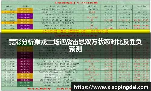 竞彩分析第戎主场迎战雷恩双方状态对比及胜负预测